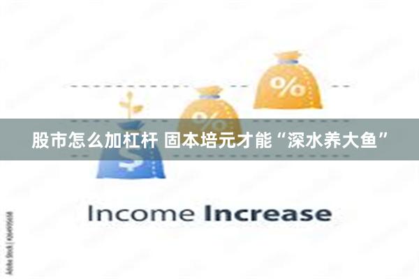 股市怎么加杠杆 固本培元才能“深水养大鱼”